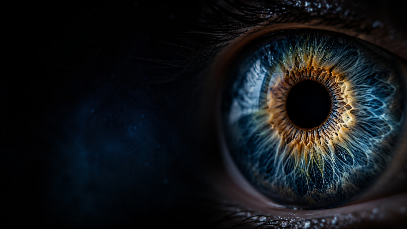 Макро детайл на ирис